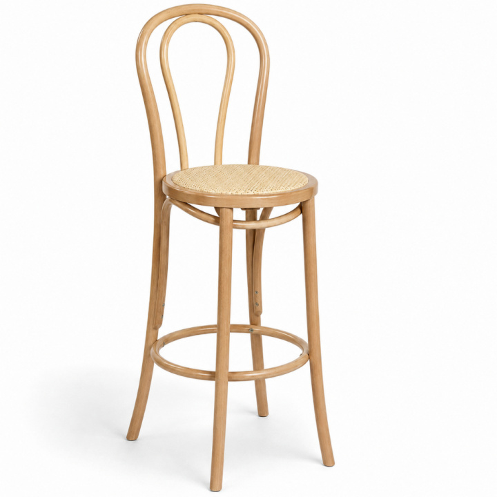 Stol \'Jean\' - Weiß/Beige in der Gruppe Möbel / Stühle und Polstermöbel / Barhocker & Barstühle bei Reforma (FCB19-oak)