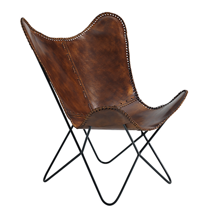 Sessel \'Amazon\' - Braun / Leder in der Gruppe Möbel / Stühle und Polstermöbel / Sessel bei Reforma (FH - 067 - P)
