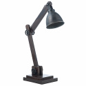 Tischlampe \'Madrid\' - Schwarz / Braun