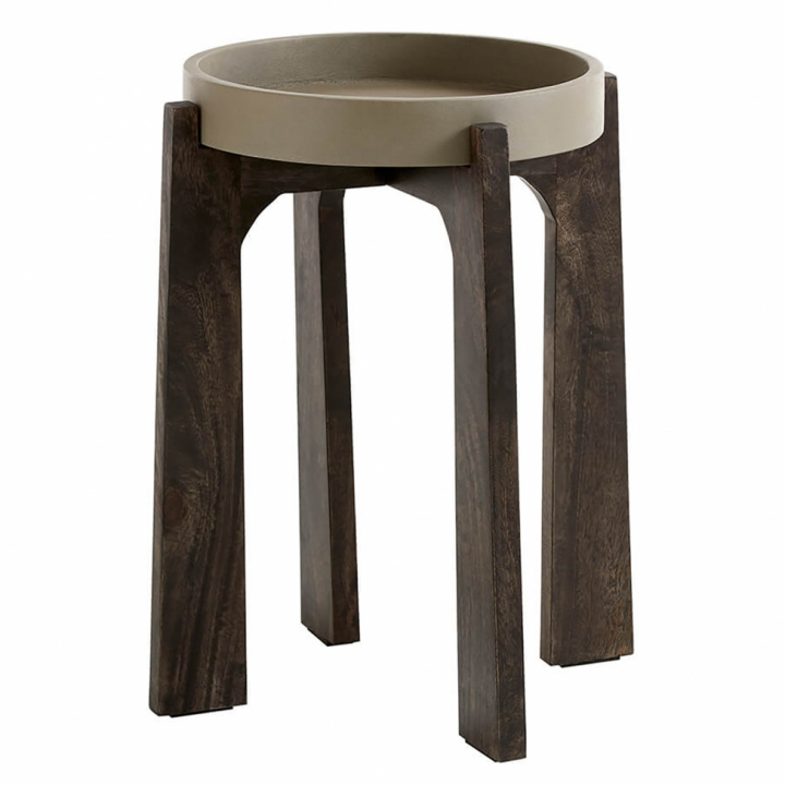 Beistelltisch 'Wien' - Grau / Braun