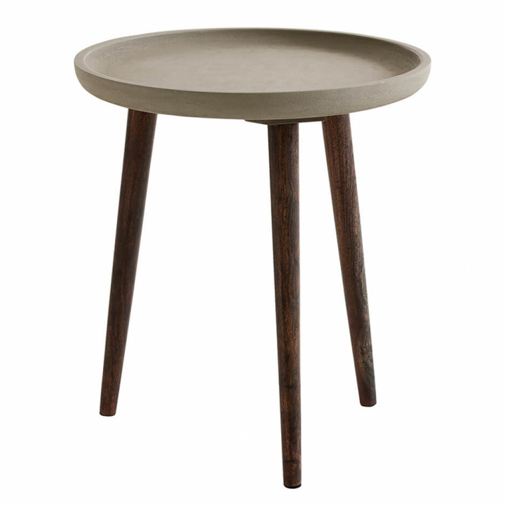 Beistelltisch 'Zagreb' - Grau / Braun