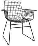 Stuhl \'Wire\' - Armlehne / Schwarz