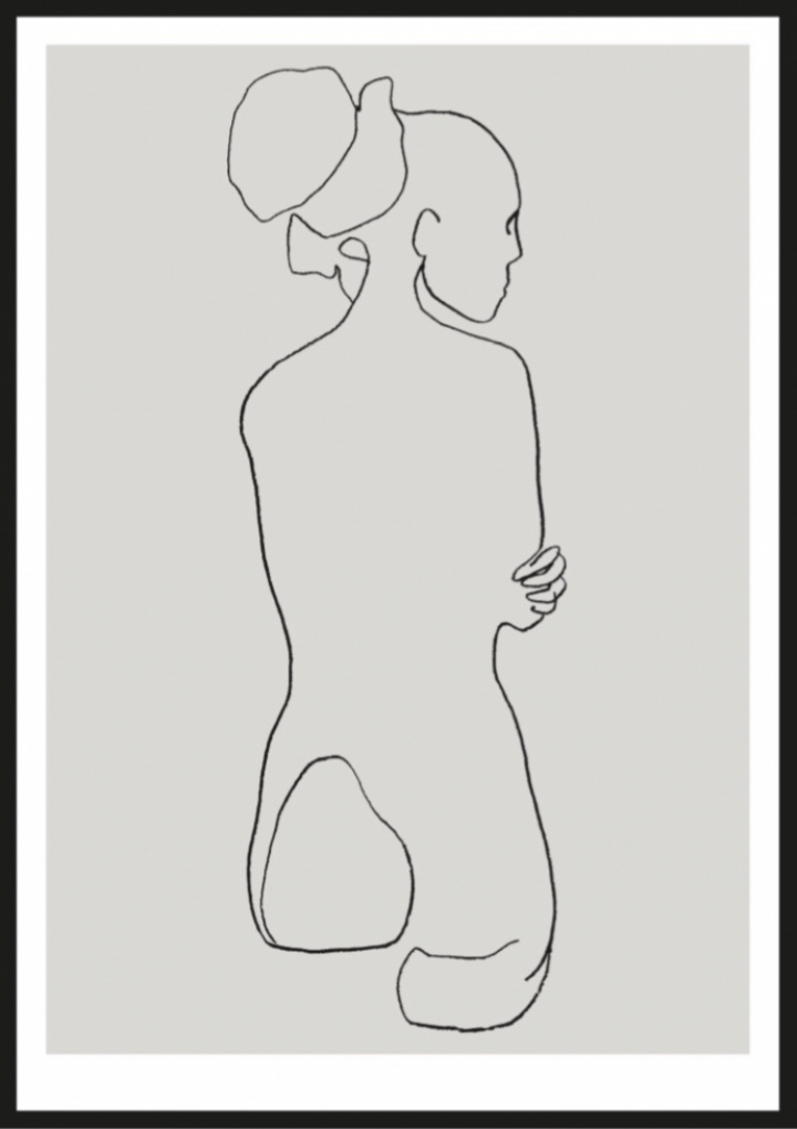 Plakat - Weibliche Linien l in der Gruppe SALE / Einrichtung / Dekoration bei Reforma (Female-lines-l)