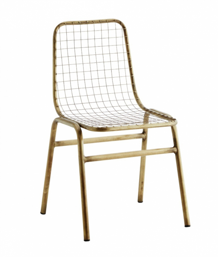 Stuhl - Messing / Eisen Mesh in der Gruppe Möbel / Stühle und Polstermöbel / Stühle bei Reforma (G020)