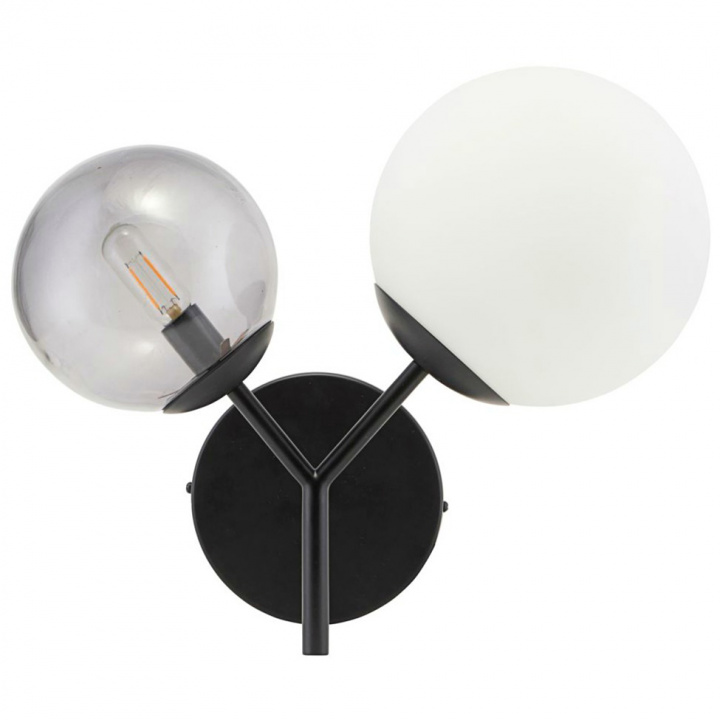 Wandleuchte 'Zweimal' - Schwarz