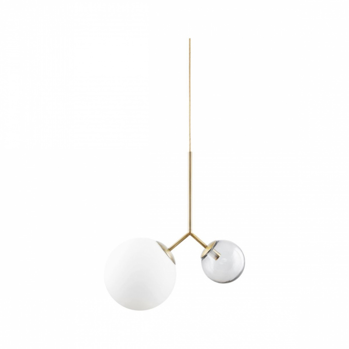 Deckenleuchte 'Zweimal' - Weiß / Grau