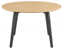 Esstisch \'Cadiz\' Rund 120x75cm - Natur/Schwarz