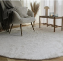 Runder Teppich \'Aranga Super Soft\' - Weiß