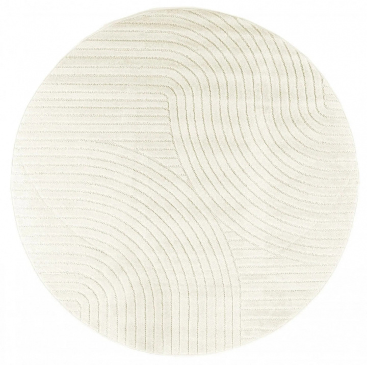 Runder Teppich \'Devon\' - Cremefarben in der Gruppe Einrichtung / Teppiche / Gewebte Teppiche bei Reforma (H100046)