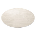 Runder Teppich \'Devon\' - Cremefarben