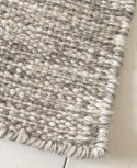 Wollteppich \'Dhurry\' - Grau