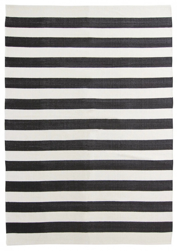 Baumwollteppich \'Nilo\' - Weiß/Schwarz in der Gruppe Einrichtung / Teppiche / Gewebte Teppiche bei Reforma (H100111)
