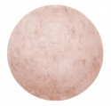 Runder Teppich \'Aranga Super Soft Fur\' - Rosa
