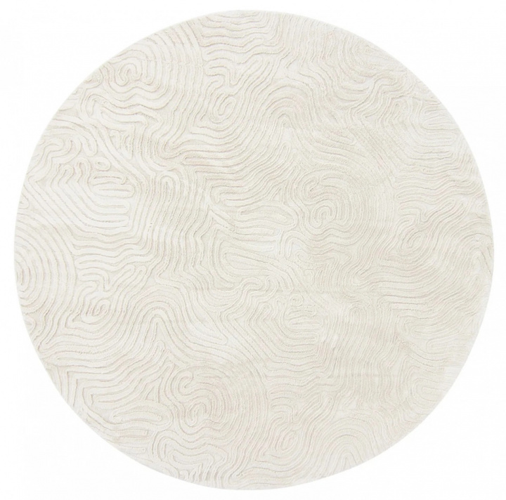 Runder Teppich \'Amora\' - Weiß in der Gruppe Einrichtung / Teppiche / Gewebte Teppiche bei Reforma (H100143)