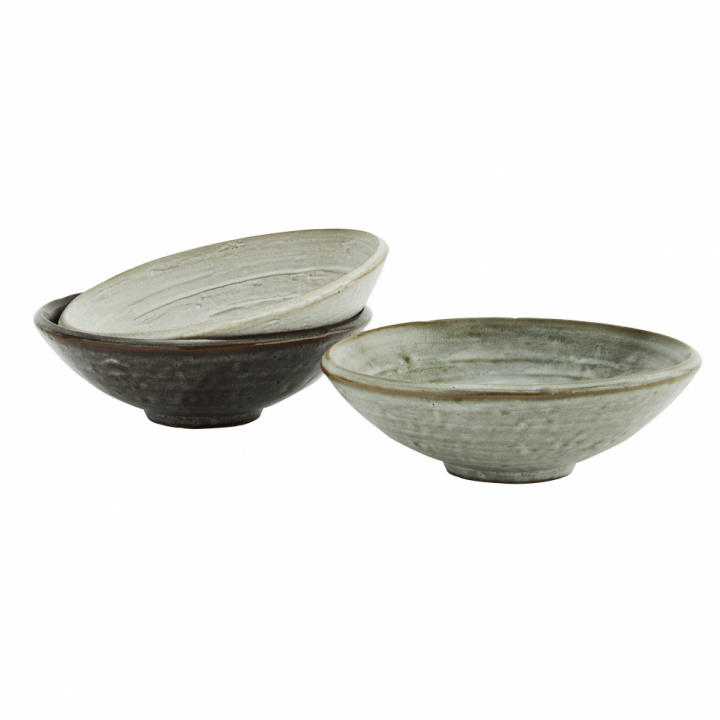 Schalen 3er Pack - Grün / Grau