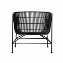 Sessel - Rattan/schwarz