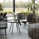 Sessel - Rattan/schwarz