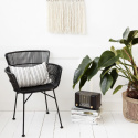 Stuhl - Rattan/Schwarz
