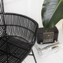 Stuhl - Rattan/Schwarz