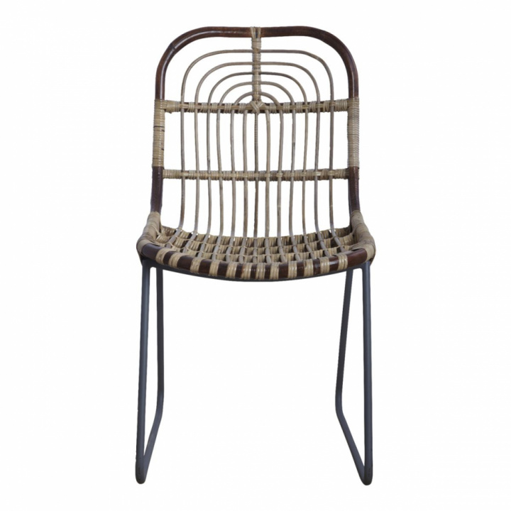 Stol 'Kawa' - Rattan / Metall