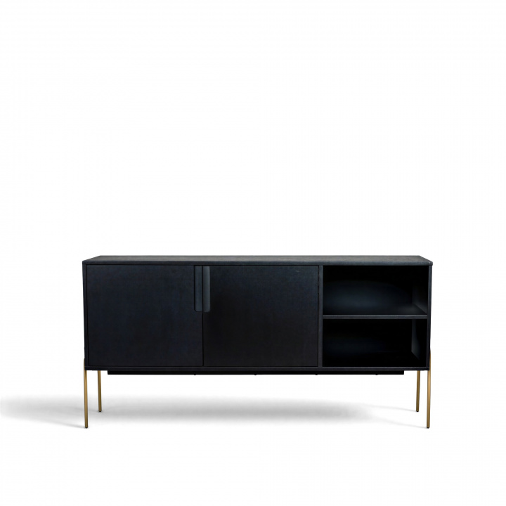 Sideboard 'Frölunda' - Schwarz/Gold