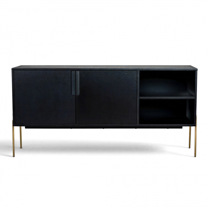 Sideboard 'Frölunda' - Schwarz/Gold