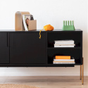 Sideboard \'Frölunda\' - Schwarz/Gold