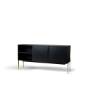 Sideboard \'Frölunda\' - Schwarz/Gold