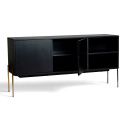 Sideboard \'Frölunda\' - Schwarz/Gold