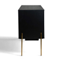 Sideboard \'Frölunda\' - Schwarz/Gold