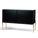Sideboard \'Frölunda\' - Schwarz/Gold