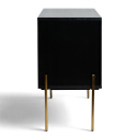 Sideboard \'Frölunda\' - Schwarz/Gold