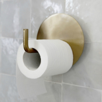 Toilettenpapierhalter \'Text\' - Messing