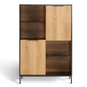 Schrank \'Koln\' - Eiche/Schwarz
