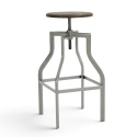 Barhocker \'Forshaga\' - Silber/Natur