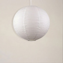 Reispapierlampe \'Lycka\' - Weiß 30cm