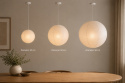 Reispapierlampe \'Lycka\' - Weiß 30cm