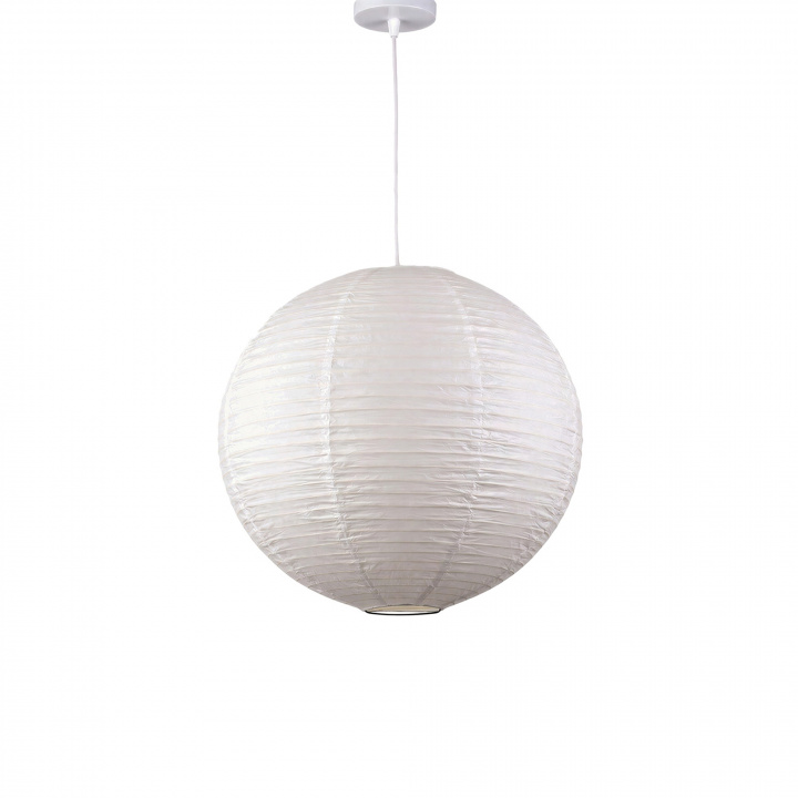 Reispapierlampe 'Lycka' - Weiß 40cm