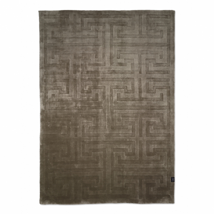 Teppich 'Key Tencel' 170x230 cm - Nougat / Grau