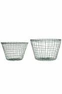 Set mit 2 Körben aus Zink