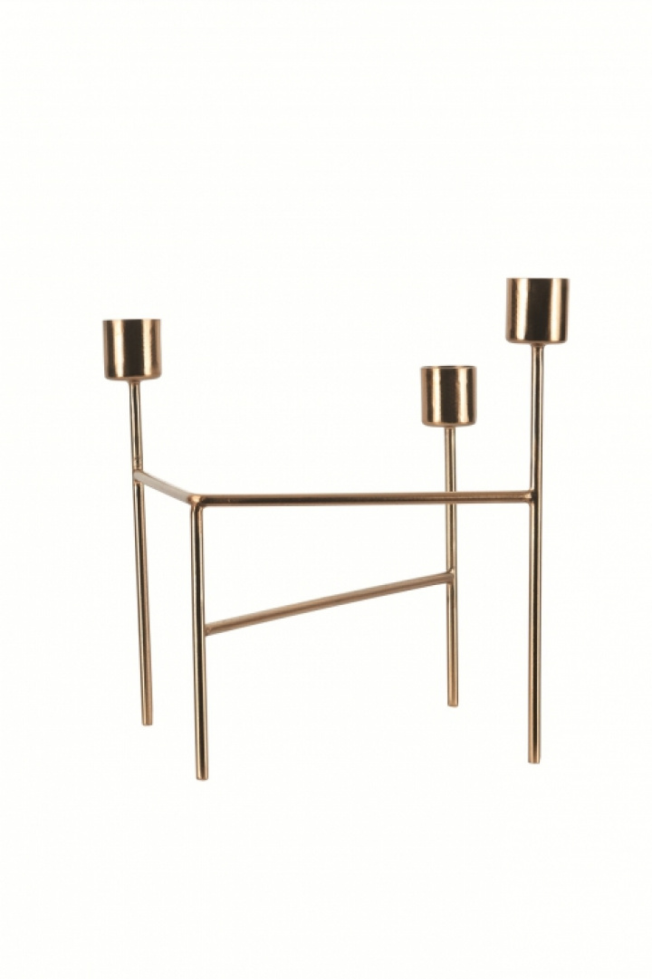 Kerzenhalter Gold - Drei - Hausarzt