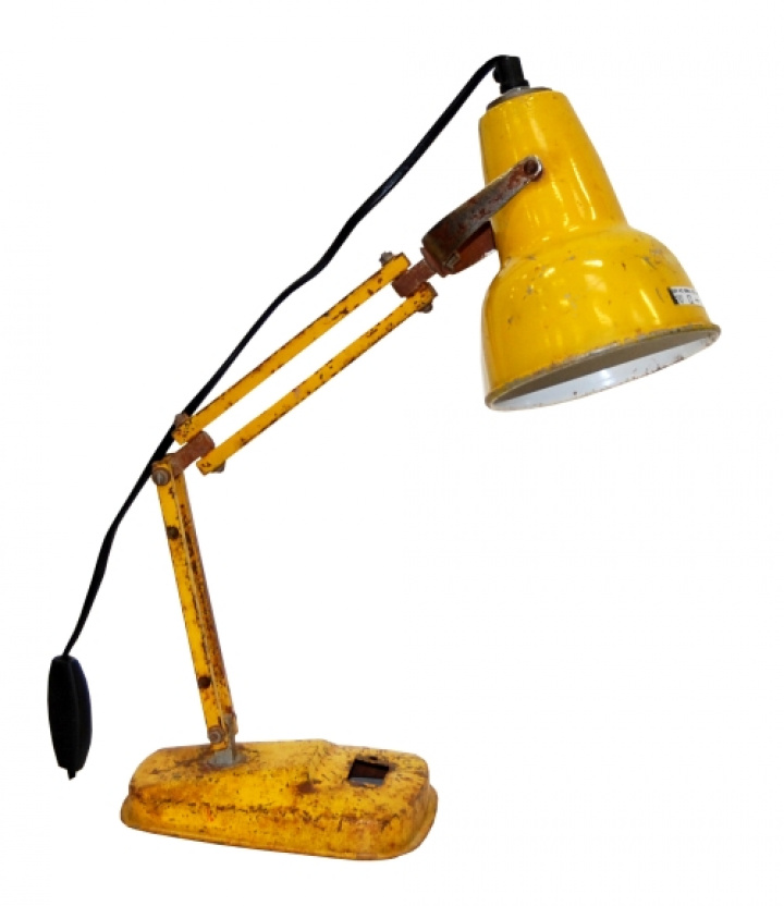 Schreibtischlampe vintage - gelb in der Gruppe bei Reforma (L08014)