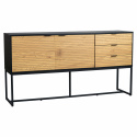 Sideboard \'Line\' - Eiche/Schwarz