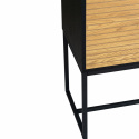 Sideboard \'Line\' - Eiche/Schwarz