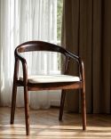 Sessel \'Aspa\' - Dunkelbraun/Beige