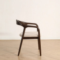 Sessel \'Aspa\' - Dunkelbraun/Beige