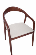 Sessel \'Aspa\' - Dunkelbraun/Beige