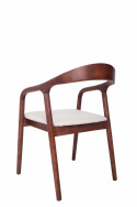 Sessel \'Aspa\' - Dunkelbraun/Beige