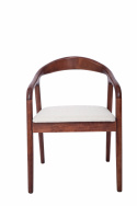 Sessel \'Aspa\' - Dunkelbraun/Beige