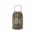 Kerzenlaterne - Rattan / Glas / Metall S